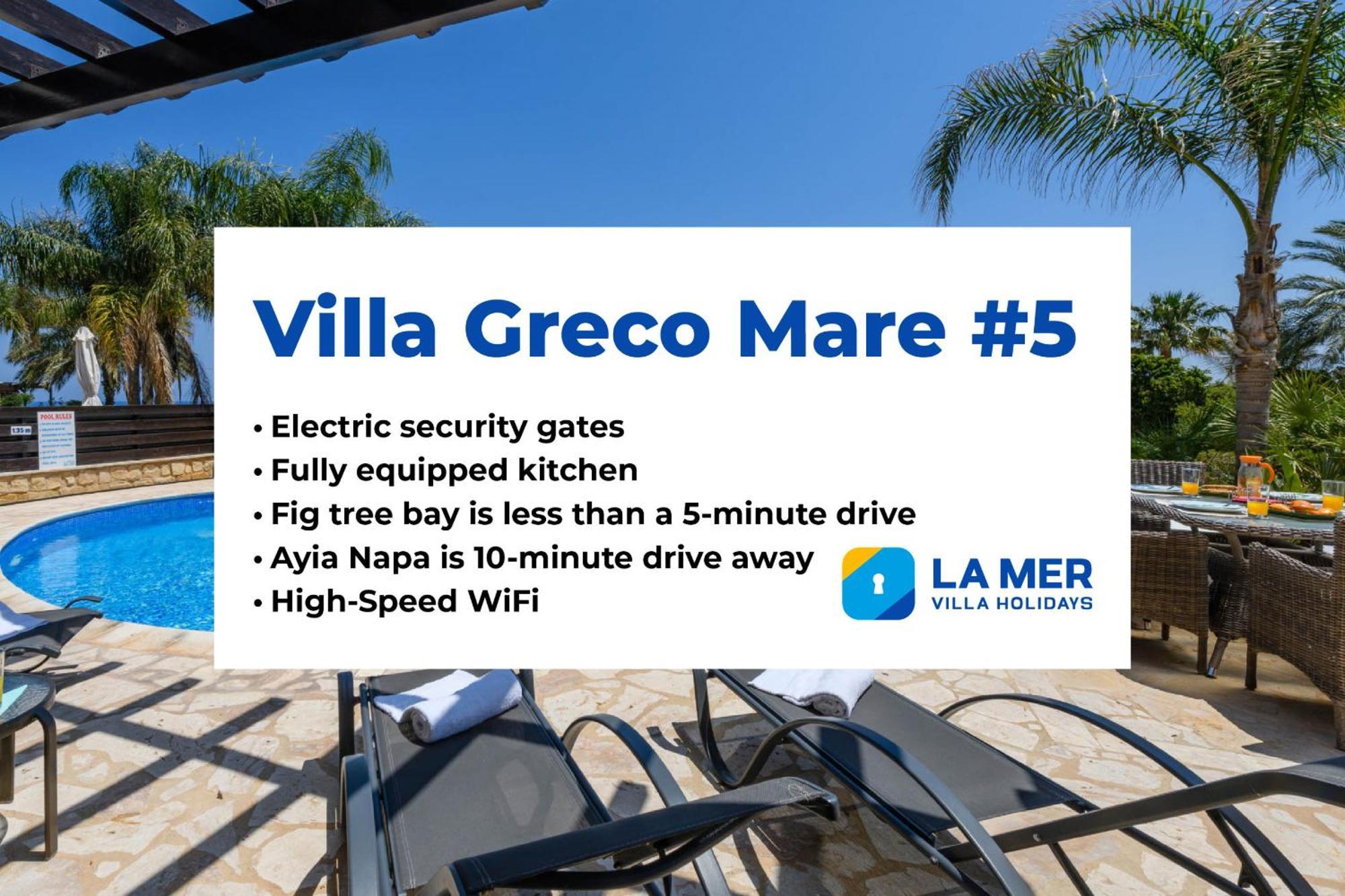 Villa Greco Mare #5 Protaras Exteriör bild